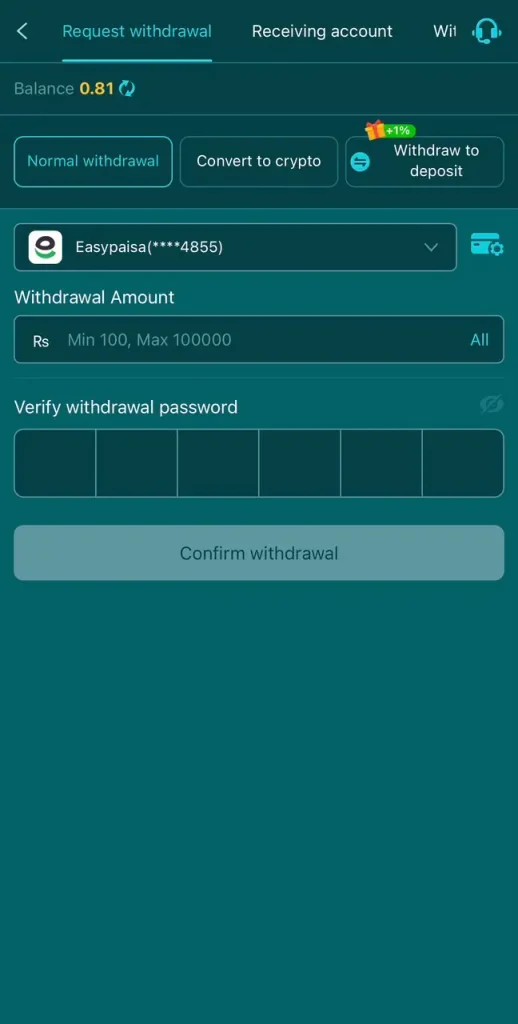 C666 Withdraw